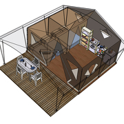 © Tente Nomade au Camping du Pont - <em>LOUCHARD</em>